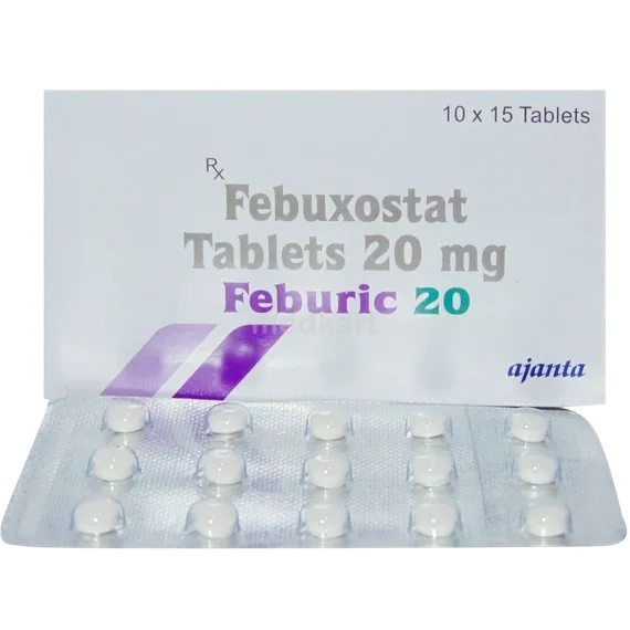 feburic 20mg tablet 15's